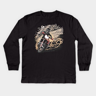 motorcycle Kids Long Sleeve T-Shirt